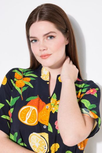 Plus size veliki brojevi Haljina maxi kratkih rukava A kroja za punije