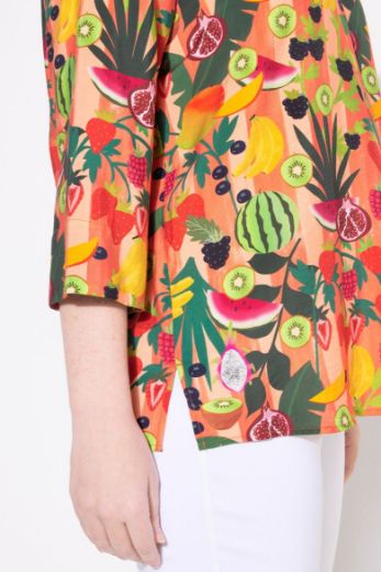 Plus size veliki brojevi Bluza 3/4 rukava V ovratnika za punije