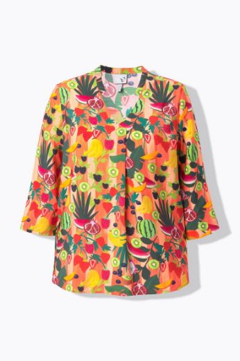 Plus size veliki brojevi Bluza 3/4 rukava V ovratnika za punije