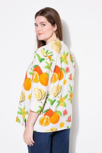 Plus size veliki brojevi Bluza 3/4 rukava V ovratnika za punije