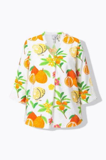 Plus size veliki brojevi Bluza 3/4 rukava V ovratnika za punije