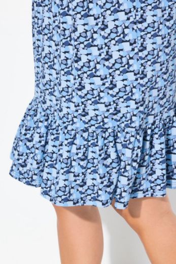 Plus size veliki brojevi Haljina midi 3/4 rukava A kroja za punije