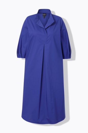 Plus size veliki brojevi Haljina midi 3/4 rukava A kroja za punije