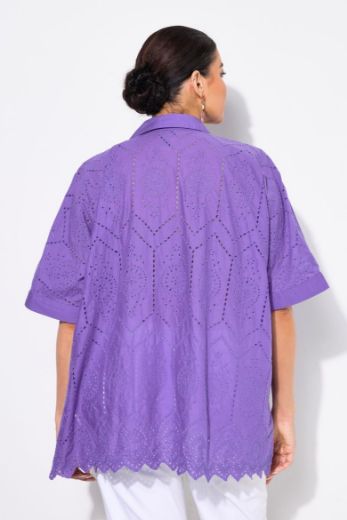 Plus size veliki brojevi Bluza kratkih rukava šireg kroja za punije