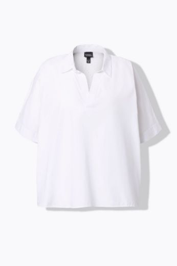 Plus size veliki brojevi Bluza kratkih rukava šireg kroja za punije