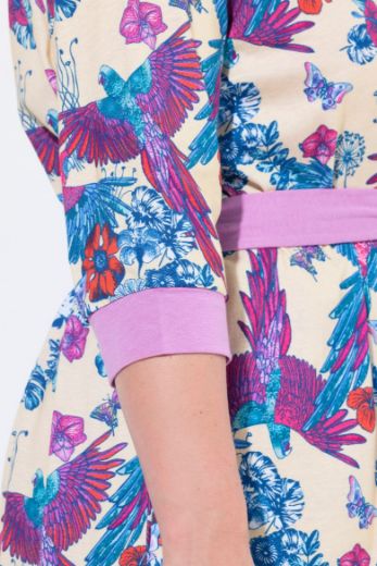 Plus size veliki brojevi Ogrtač 3/4 rukava V ovratnika za punije