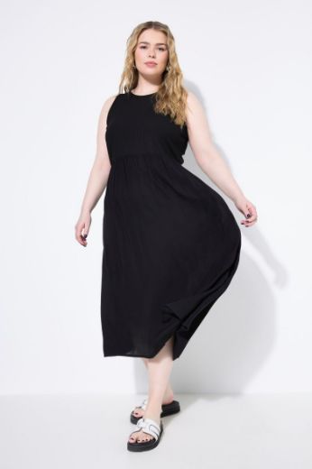 Plus size veliki brojevi Haljina maxi bez rukava A kroja za punije