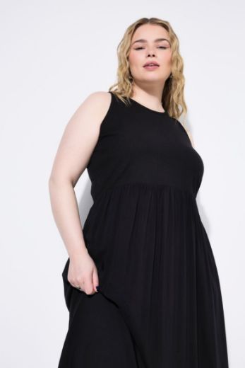 Plus size veliki brojevi Haljina maxi bez rukava A kroja za punije