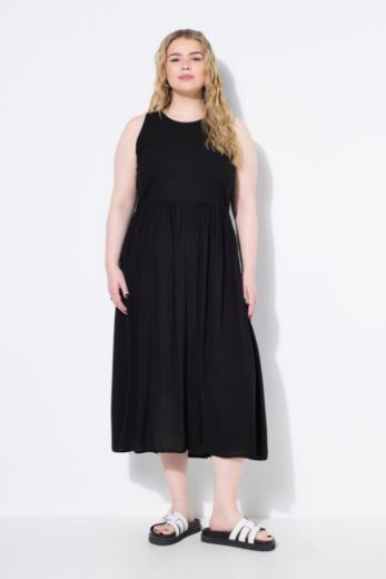 Plus size veliki brojevi Haljina maxi bez rukava A kroja za punije