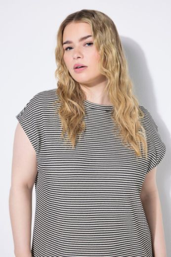 Plus size veliki brojevi Hajina midi kratkih rukava za punije