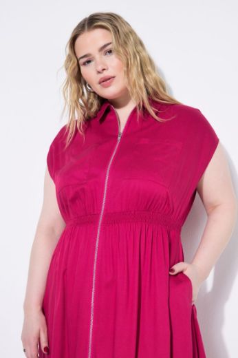 Plus size veliki brojevi Haljina A kroja s patentnim zatvaračem za punije