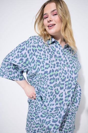 Plus size veliki brojevi Bluza od muslina šireg kroja za punije