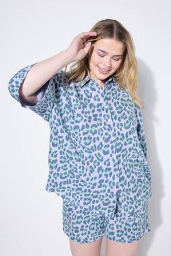 Plus size veliki brojevi Bluza od muslina šireg kroja za punije
