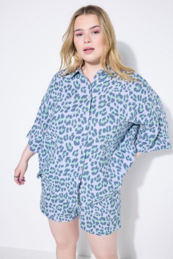 Plus size veliki brojevi Bluza od muslina šireg kroja za punije