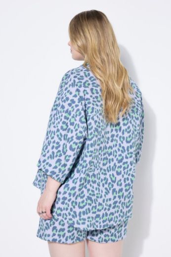 Plus size veliki brojevi Bluza od muslina šireg kroja za punije