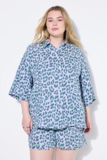 Plus size veliki brojevi Bluza od muslina šireg kroja za punije