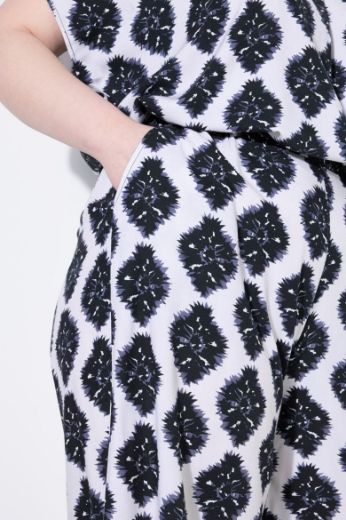 Plus size veliki brojevi Hlače skraćenih širokih nogavica za punije