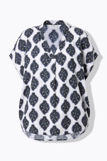 Plus size veliki brojevi Bluza kratkih rukava šireg kroja za punije