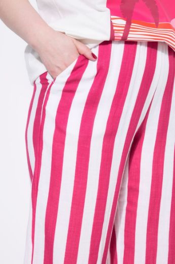 Plus size veliki brojevi Hlače od muslina širokih nogavica za punije