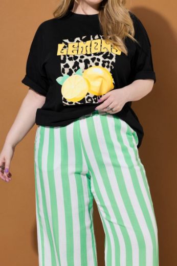 Plus size veliki brojevi Hlače od muslina širokih nogavica za punije