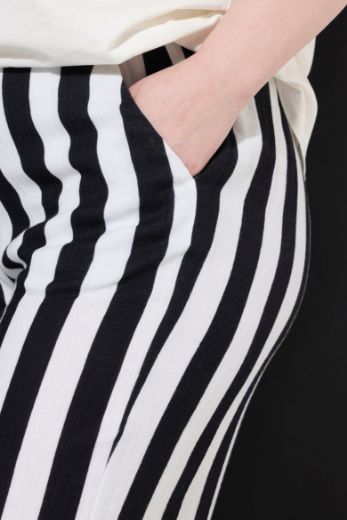 Plus size veliki brojevi Hlače od muslina širokih nogavica za punije