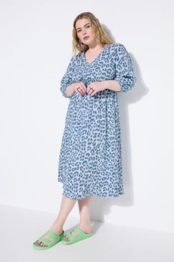Plus size veliki brojevi Haljina midi A kroja za punije