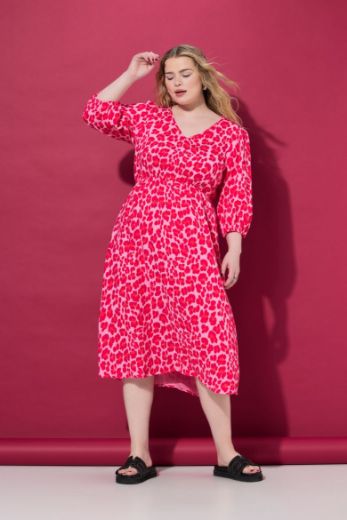 Plus size veliki brojevi Haljina midi A kroja za punije