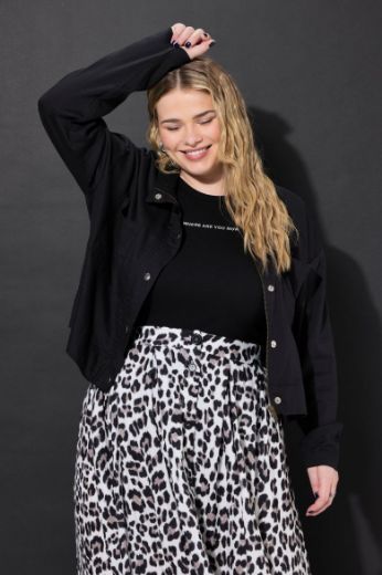 Plus size veliki brojevi Jakna pamučna kraćeg kroja za punije