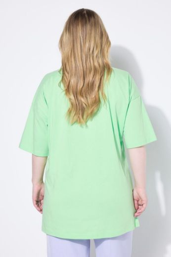 Plus size veliki brojevi Majica kratkih rukava okruglog ovratnika šireg kroja za punije