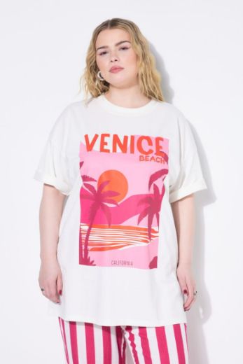Plus size veliki brojevi Majica kratkih rukava okruglog ovratnika šireg kroja za punije