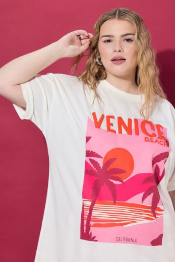 Plus size veliki brojevi Majica kratkih rukava okruglog ovratnika šireg kroja za punije