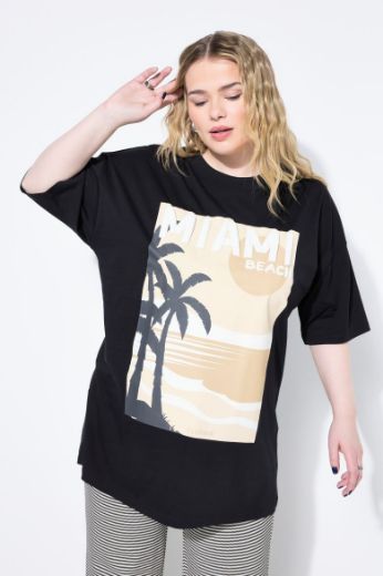 Plus size veliki brojevi Majica kratkih rukava okruglog ovratnika šireg kroja za punije