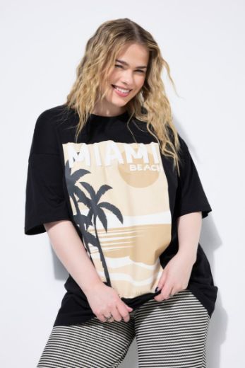 Plus size veliki brojevi Majica kratkih rukava okruglog ovratnika šireg kroja za punije