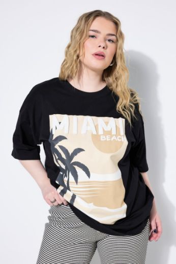 Plus size veliki brojevi Majica kratkih rukava okruglog ovratnika šireg kroja za punije