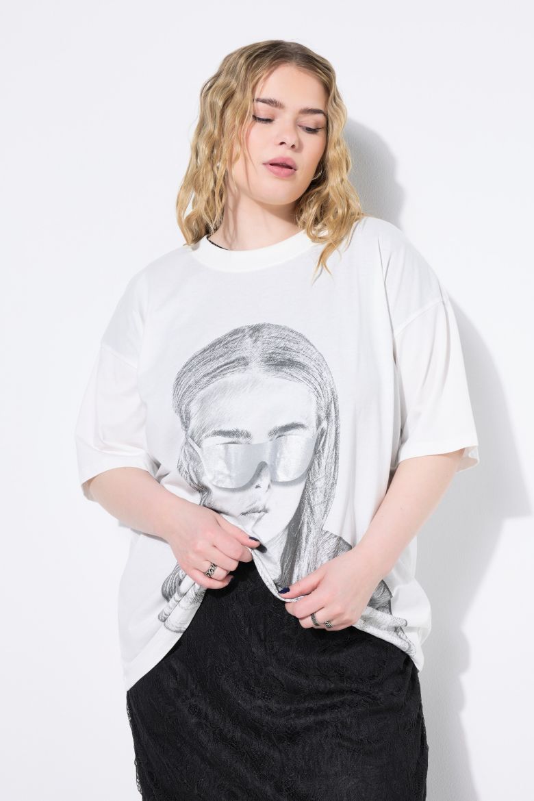 Plus size veliki brojevi Majica kratkih rukava šireg kroja za punije