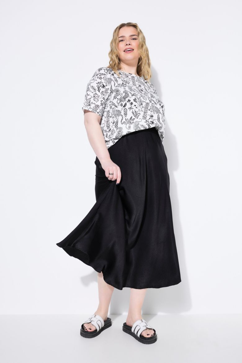 Plus size veliki brojevi Suknja midi A kroja za punije