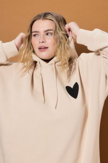 Plus size veliki brojevi Majica dugih rukava s kapuljačom za punije