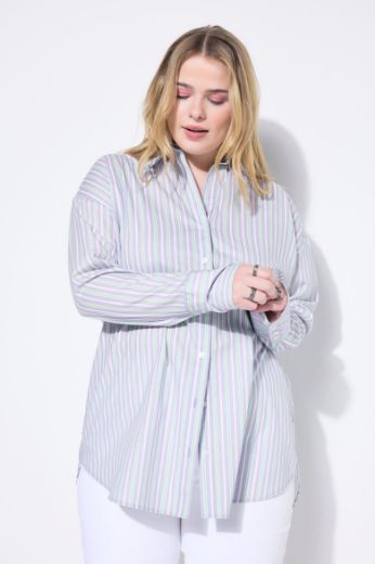 Plus size veliki brojevi Košulja dugih rukava na pruge za punije