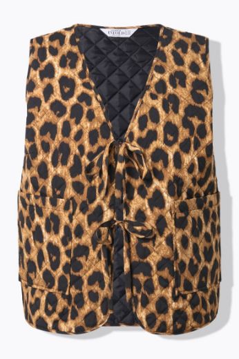Plus size veliki brojevi Prsluk s leopard uzorkom za punije