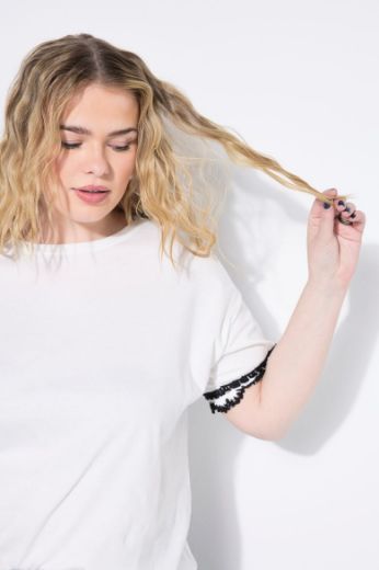 Plus size veliki brojevi Majica kratkih rukava okruglog ovratnika za punije