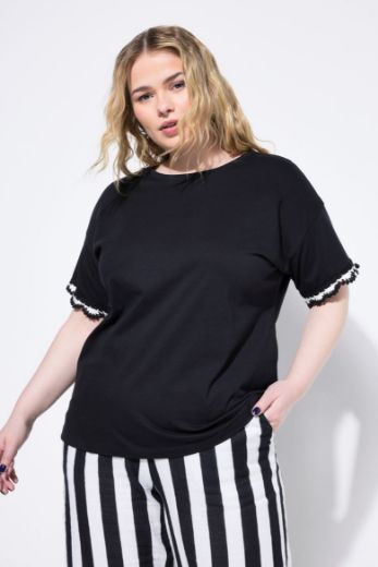 Plus size veliki brojevi Majica kratkih rukava okruglog ovratnika za punije