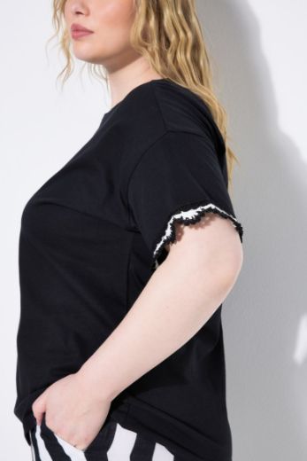 Plus size veliki brojevi Majica kratkih rukava okruglog ovratnika za punije