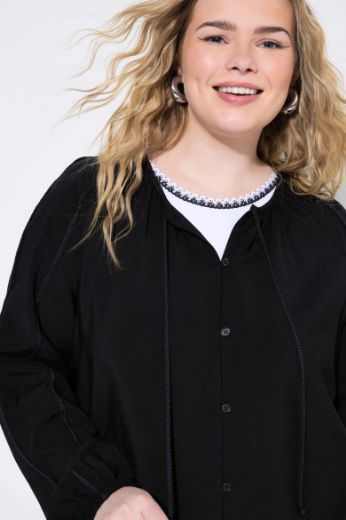 Plus size veliki brojevi Bluza A kroja s pletenim detaljima za punije
