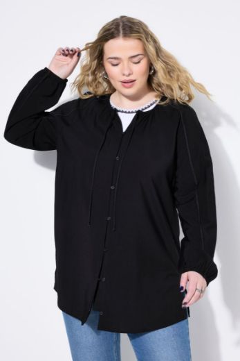 Plus size veliki brojevi Bluza A kroja s pletenim detaljima za punije