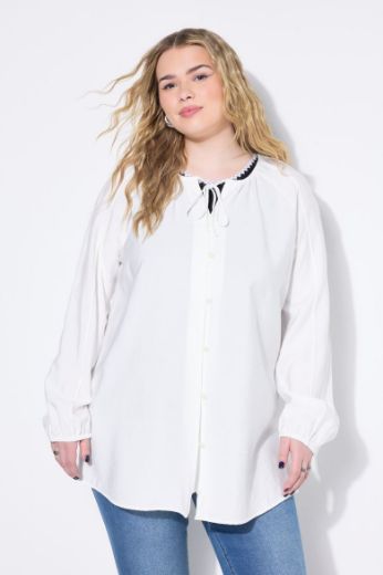 Plus size veliki brojevi Bluza A kroja s pletenim detaljima za punije