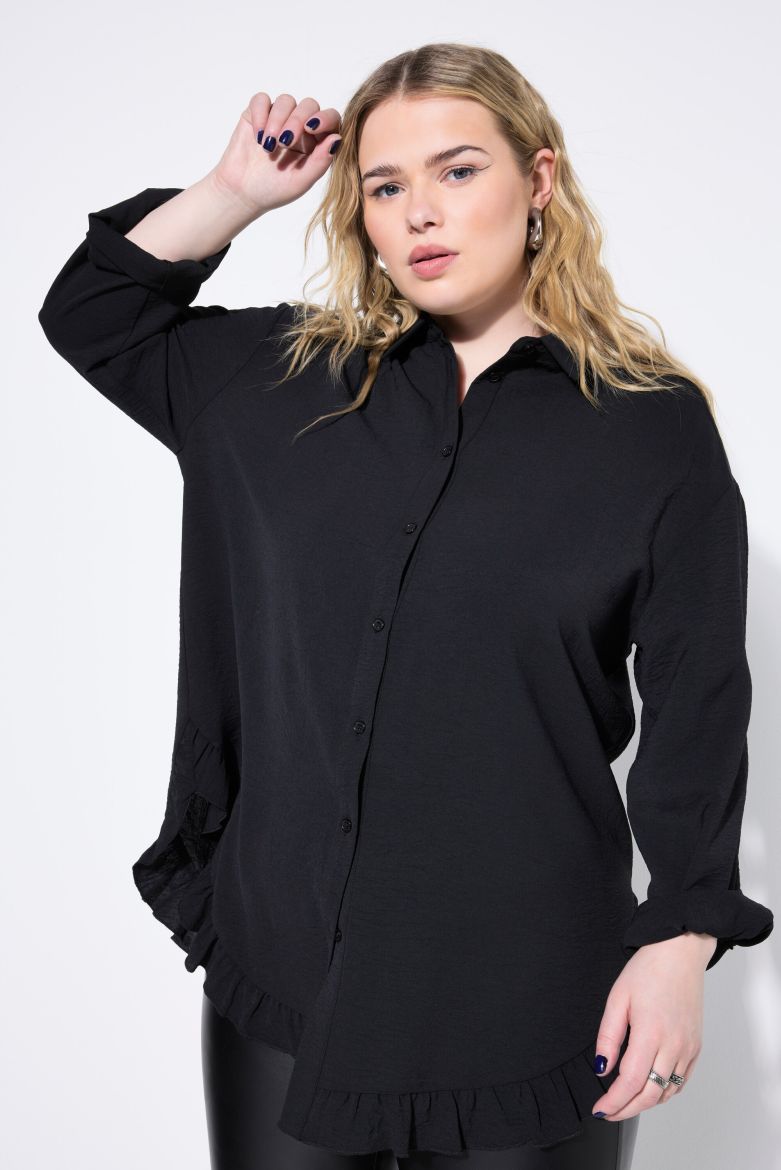 Plus size veliki brojevi Košulja dugih rukava šireg kroja za punije