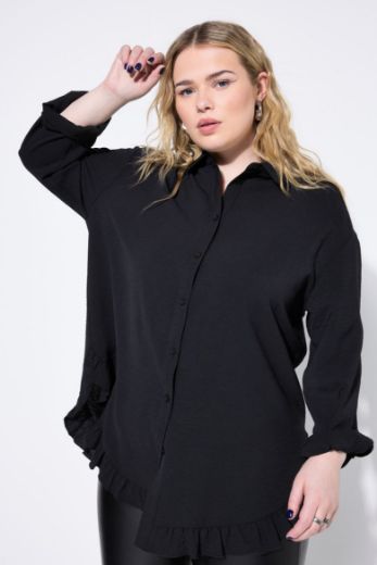 Plus size veliki brojevi Košulja dugih rukava šireg kroja za punije