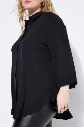 Plus size veliki brojevi Košulja dugih rukava šireg kroja za punije