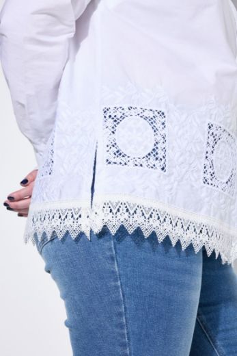 Plus size veliki brojevi Košulja dugih rukava za punije