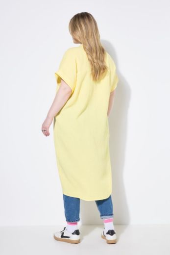 Plus size veliki brojevi Bluza od muslina dugog kroja za punije